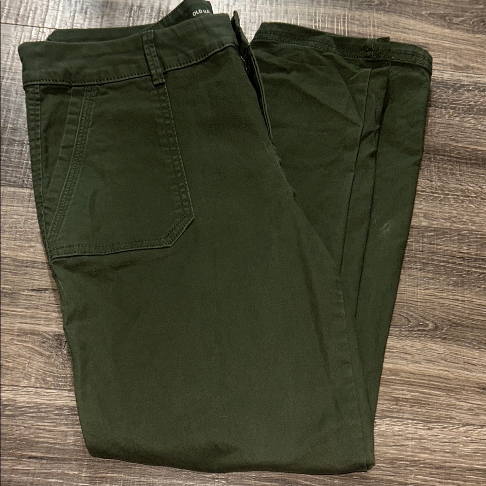 Old Navy Dark Green Women Pixie Pants